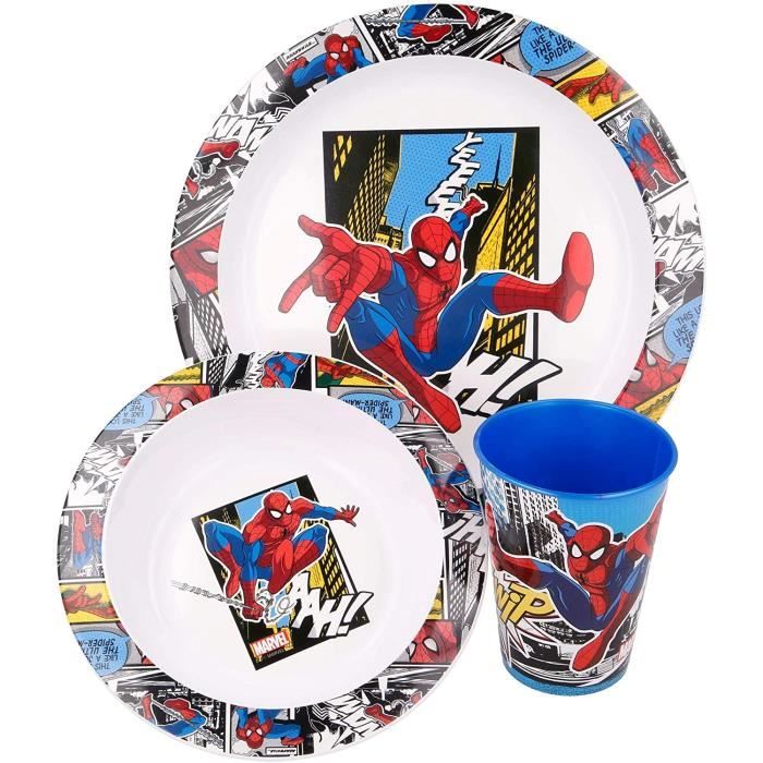 Boîte à Goûter Rectangulaire Spiderman Pour Enfants - Résistante, Sans BPA - Idéale Pour L'école, Le Parc Ou Les Voyages