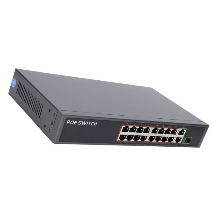 Switch Gigabit 1 Port SFP POE Net, Alimentation automatique