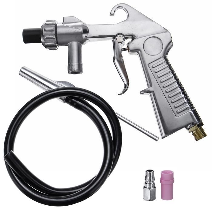 Atyhao Kit de sablage /à air Pistolet de sablage /à Siphon /à air sableuse avec 4 Buses en c/éramique pour d/ébarrasser la salet/é de Peinture et dautres substances