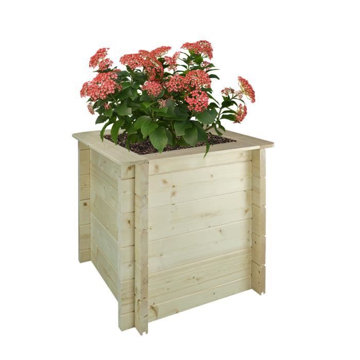 Jardinière Surélevée Rolla Avec Roulettes Et Rangement - Bois Massif, 92x32.5x78cm, Idéale Balcon/terrasse - 9