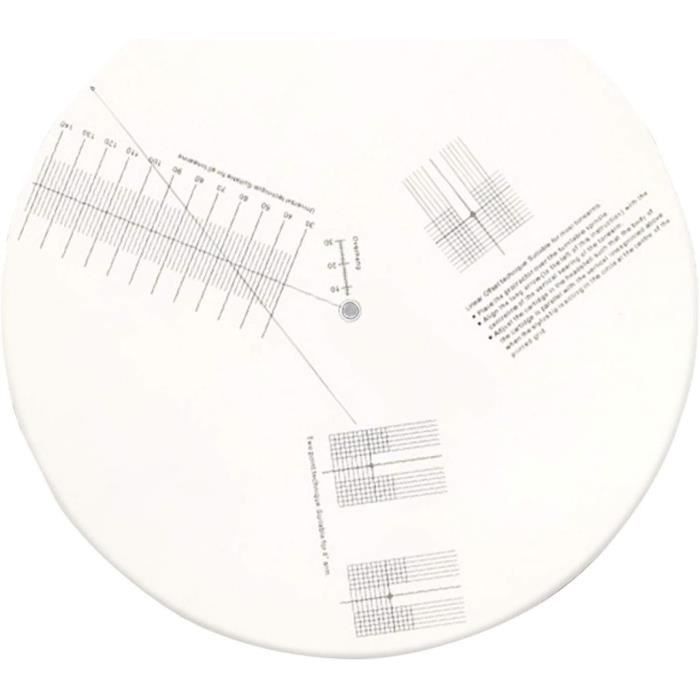 Plaque D'étalonnage Acrylique Pour Tourne-disques Vinyles - Outil De Réglage Précis Pour Bras De Lecture