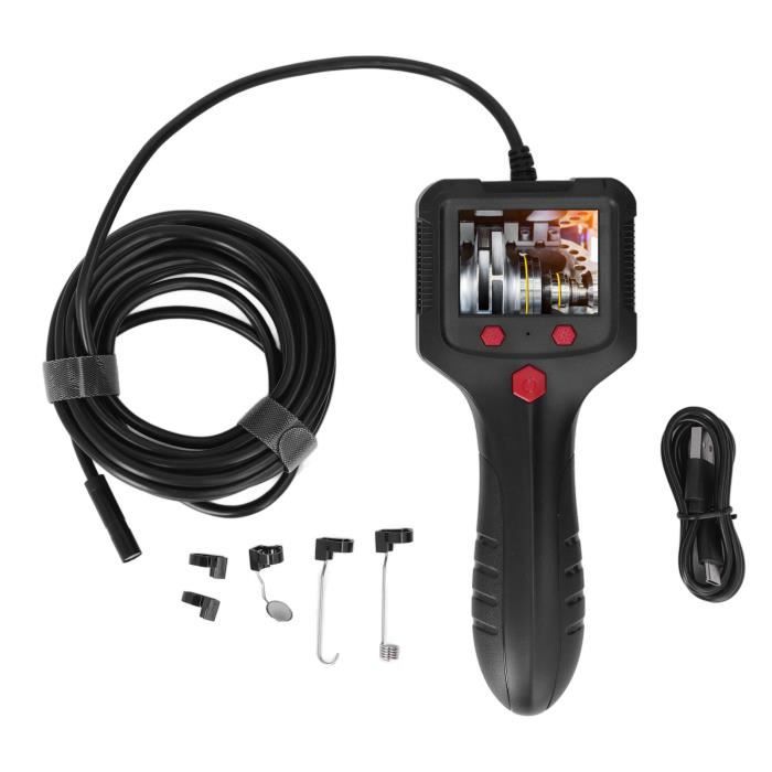Endoscope BEVA 1080P Avec Écran IPS 2,4" – Caméra D'Inspection HD 2MP, 6 LED Réglables, Câble Semi-Rigide 3m, Étanche IP67, Batterie 2600 MAh