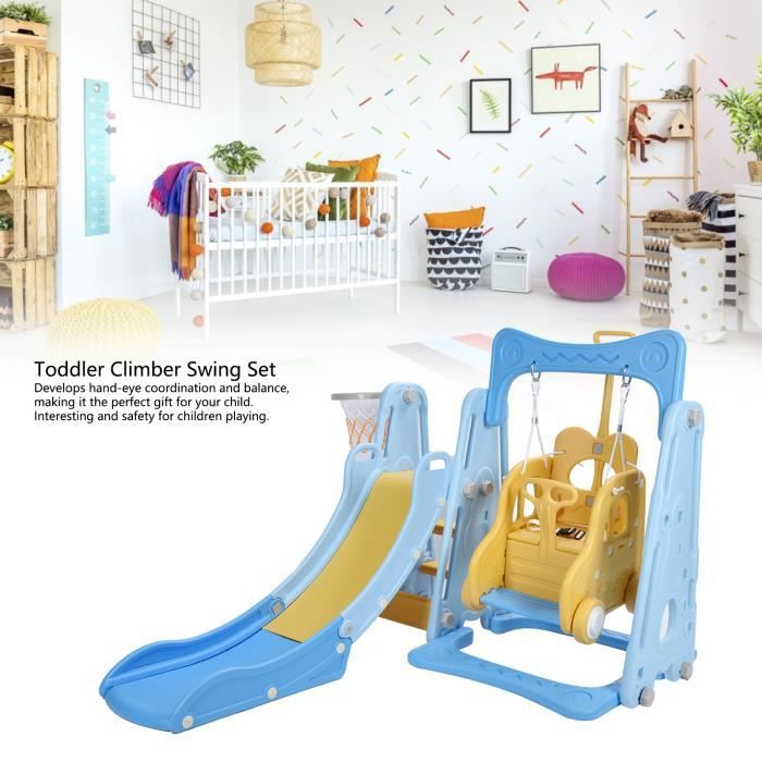 Test complet du toboggan et balançoire hoopyosms 8-en-1 pour intérieur
