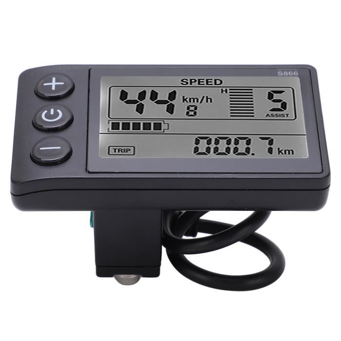 Affichage De Vélo électrique, Panneau De Commande De Compteur D'affichage De Vélo Universel S886 24 V 36 V 48 V 60 V Avec Connecteur étanche à 5 Broches Pour La Modification De
