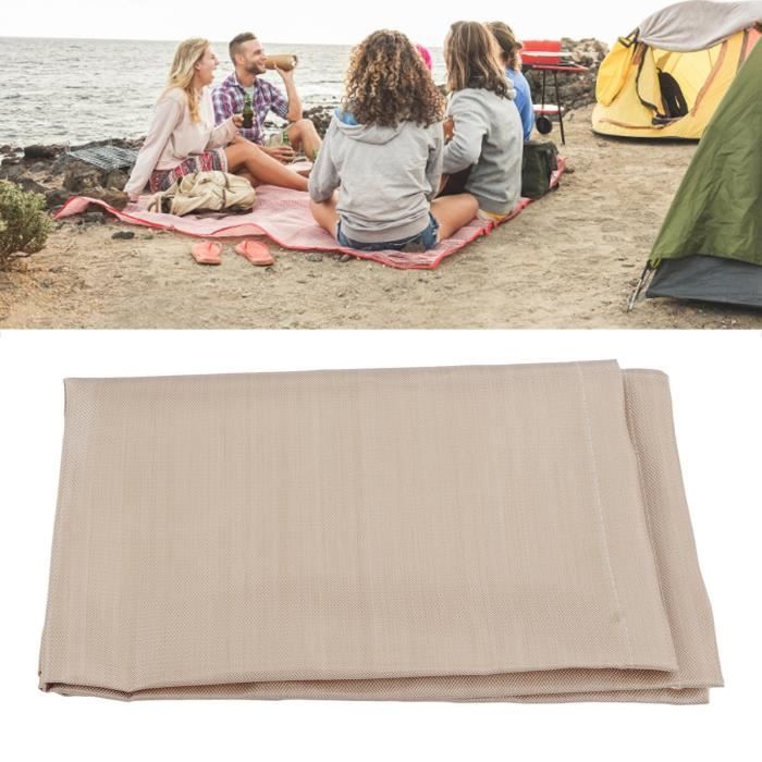 Tapis Ignifuge Pour Camping - 104x92 Cm - Silicone Et Fibre De Verre - Résistant à La Chaleur, Pliable - Sécurité Feu