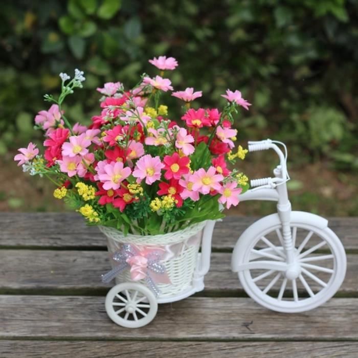 Decoration De Vacances Jolie Petite Taille Panier Fleurs Vase Main Paniers En Rotin Tricycle Velo Home Decor Jardin Fete Mariage Cdiscount Maison
