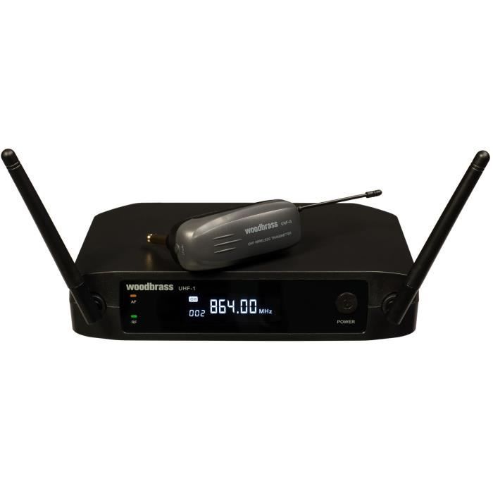 Système Sans Fil Pour Guitare UHF 50m - émetteur Et Récepteur, Autonomie 4h, Sans Latence