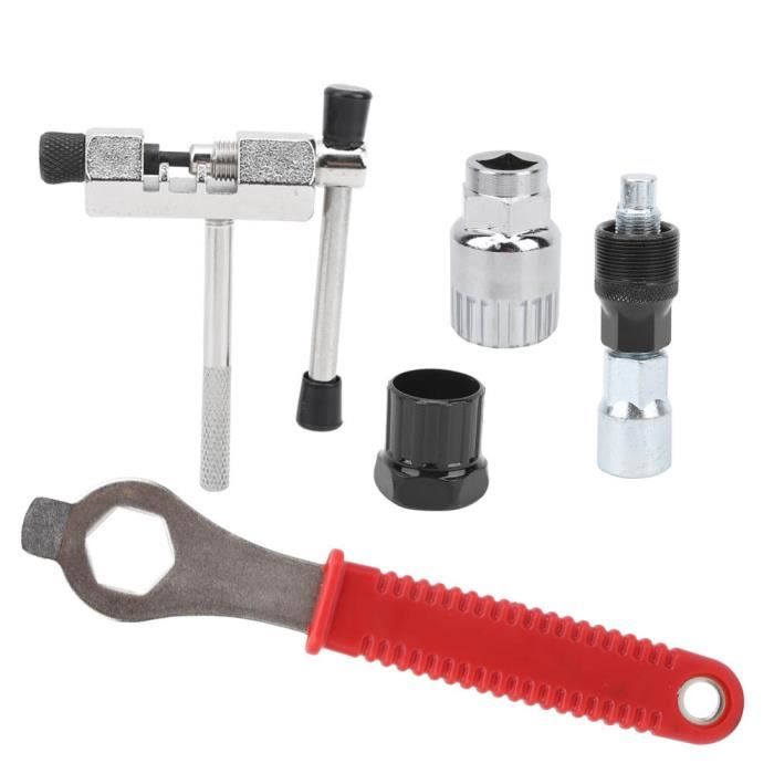 Kit Outil Pédalier Vélo Extracteur De Manivelle Vélo - Kit Démontage Pédalier Carré - Clé 16mm Incluse Kit Réparation Manivelle Vélo