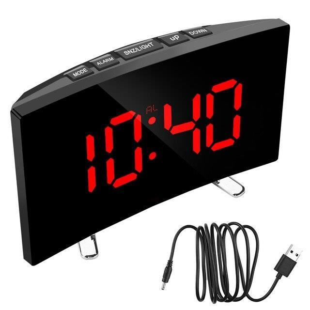 Réveil Numérique Azan Avec Alarme De Prière - Horloge Calendrier Musulman, Température | Nicoone