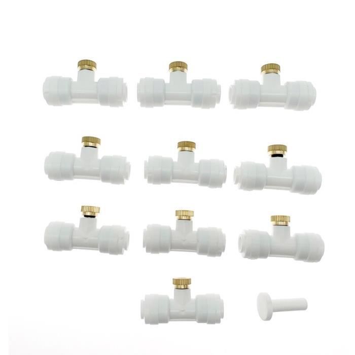 Lot De 10 Buses Brumisation Cuivre 6 Mm - Connexion Rapide, Pour Jardin, Serre, Rafraîchissement Terrasse - 6