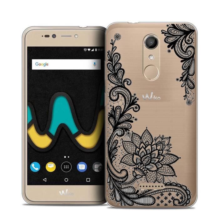 Sunrive Cover compatibile con WIKO VIEW4/VIEW4 LITE, Custodia Case in molle Trasparente silicone Morbida Flessibile Antigraffio protettiva back custodie (Q farfalla