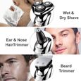 Hatteker Rasoir électrique 3 EN 1 rasage pour barbe avec rasoir électrique Hatteker pour hommes avec rasoir de précision s-1