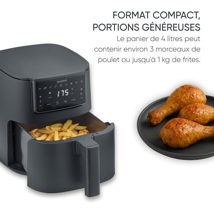 Friteuse à air chaud - DOMO - Deli-Fryer XXL DO513FR - Capacité 5,5L