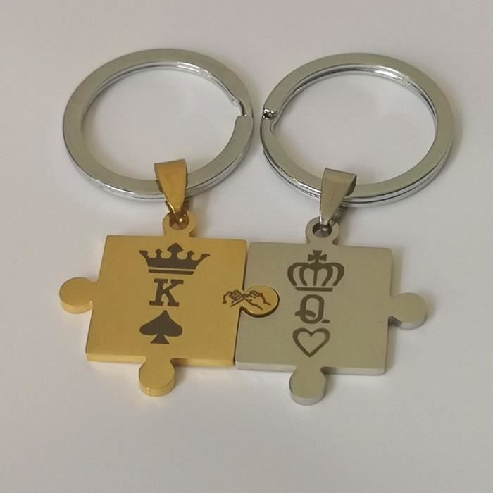 Porte-clés puzzle personnalisés (par deux) - Fée des cadeaux
