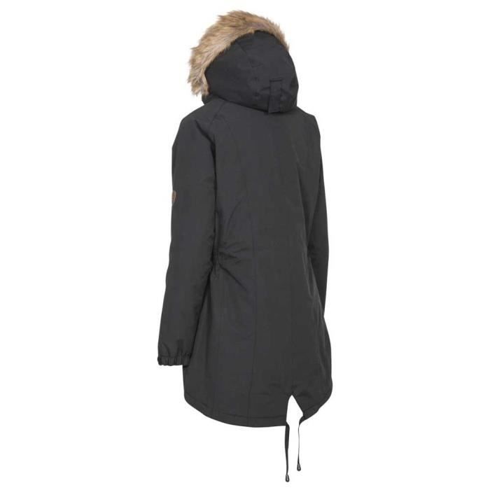 Parka Trespass TP 50 Homme - Noire - Taille L - Sans Capuche - Douce Et Chaude