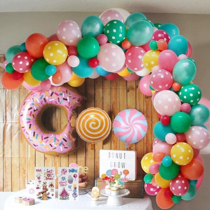 Décoration Anniversaire Enfant Fille, 54 pièces Kit anniversaire Ballon de  baudruche, Décoration ballons bonbons glacée Fête - Cdiscount Maison
