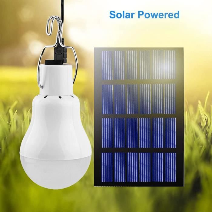 Lampe solaire d'extérieur Portable, lumière LED, panneau chargé à Lampe solaire d'extérieur Portable, lumière LED, panneau chargé à