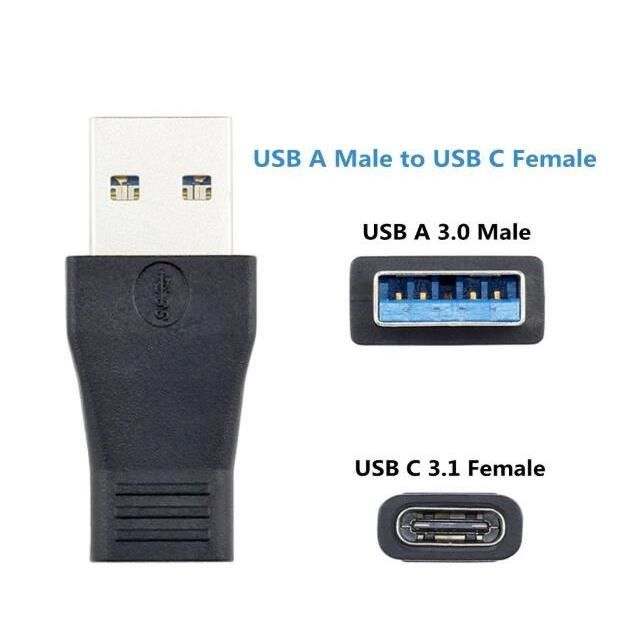 Acheter Adaptateur Fonken USB OTG vers Type C USB 3.0 Type A mâle vers USB  3.1 Type C femelle Convertisseur USB C Adaptateur de transfert de données  de charge pour iPhone Ipad