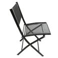 Chaise de jardin pliable - Homecall - Noir - Tissu textilène respirant et durable-2