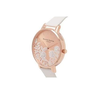 Olivia Burton Femme Analogique Quartz Montre avec Bracelet en Cuir