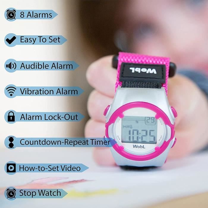 Montre vibrante sonore 8 alarmes vibralite sales