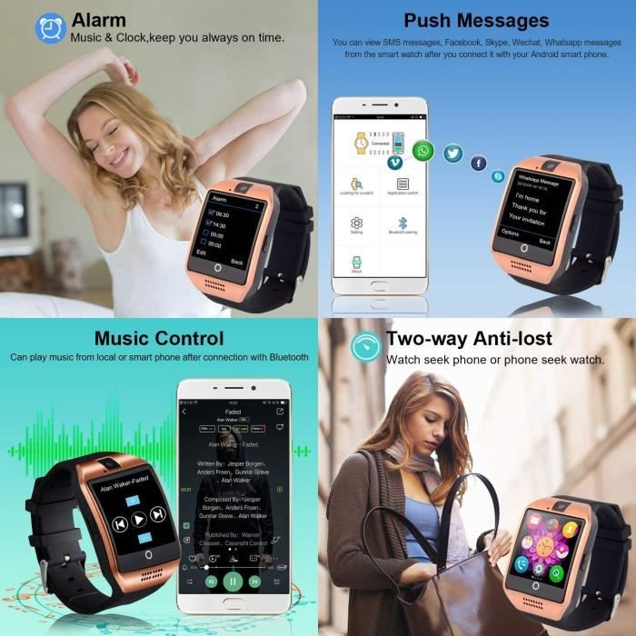 Montre smartphone avec carte sim store