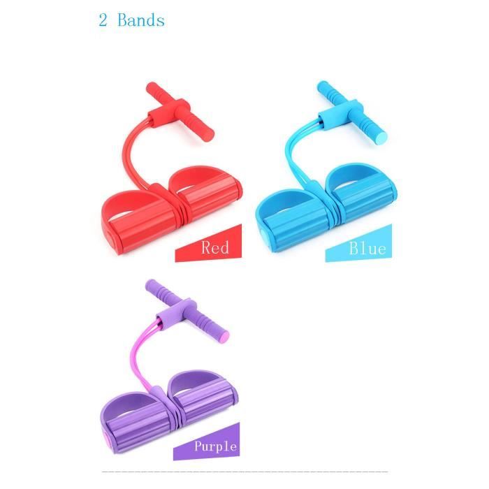 Corde De Traction 8 Tubes – Bande élastique Multi-fonction Avec Pédales, Idéale Pour Pilates, Yoga Et Muscu à La Maison