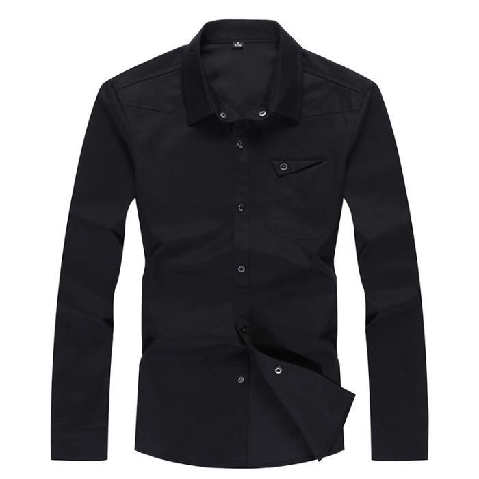 Chemise homme noire outlet