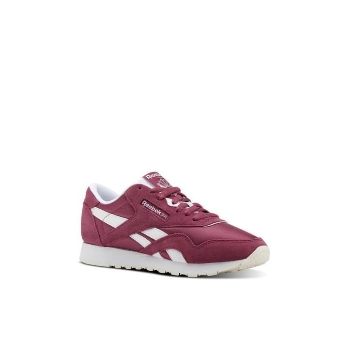 Basket Reebok Classic Nylon Femme Rose Blanc CN2886 Rose Cdiscount Chaussures