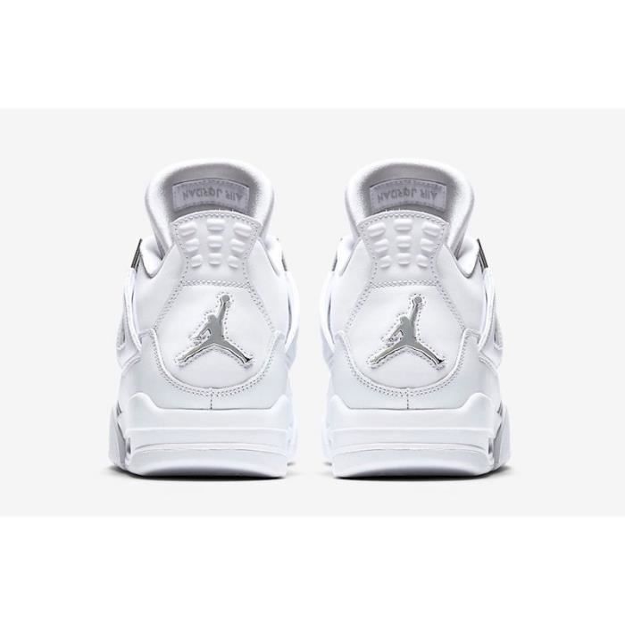 Basket AIRs JORDANn 4 Retro Pure Money Femme et Homme Blanc