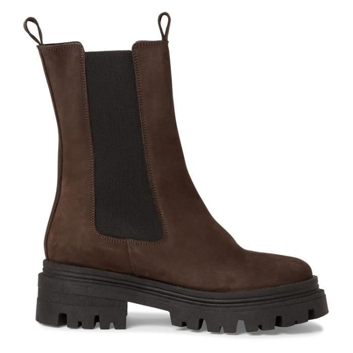 Bottines cuir marron tamaris best sale