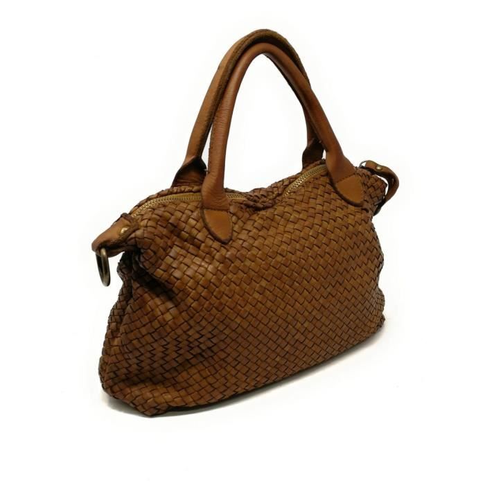 Sac cuir camel soldes top