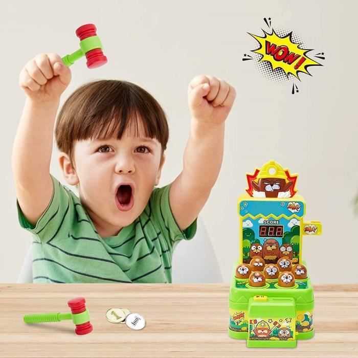Jeu De Taupe SUPVOX – éducatif En Plastique – Portable – 1 Table + 2 Marteaux – Dès 1 An – Pour Parc Et école