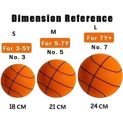 Silent Basketball Ballon Basket Mousse PU – Taille 5/7 – Silencieux Intérieur – Haute élasticité – Entraînement Sans Bruit