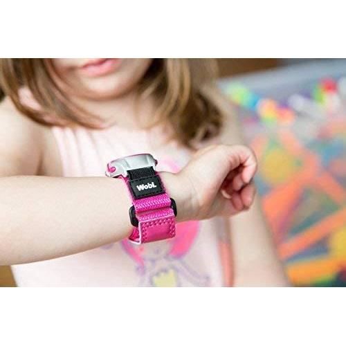 Montre de rappel vibrante rose 8 alarmes montre pour enfants