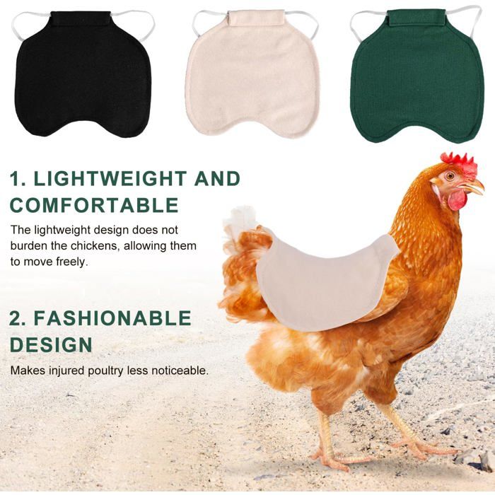 Selle De Protection Pour Poules, 19 Cm Tablier Confortable Poules Avec