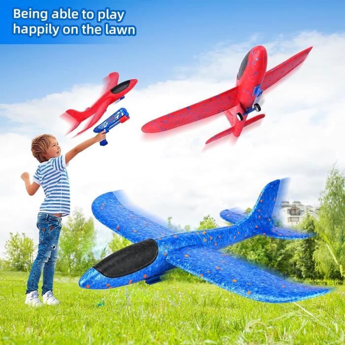 Lot De 30 Avions Planeurs En Polystyrène – Multicolores, 19 Cm, Léger, Pour Jeux Extérieurs Enfants (jardin, Plage, Parc)