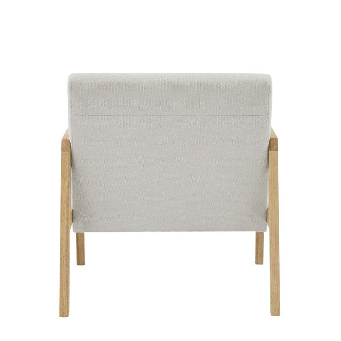 Fauteuil en tissu bouclette blanc ivoire BOVANA | Leroy Merlin