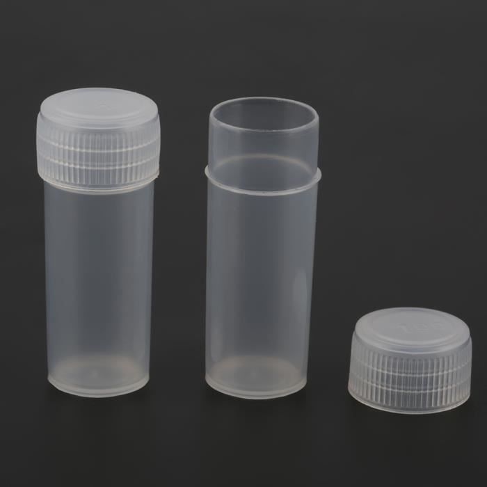 Flacons En Verre Borosilicaté 10 Ml Avec Bouchons à Vis - Lot De 5 - Pour échantillons, Huiles Essentielles, Réactifs