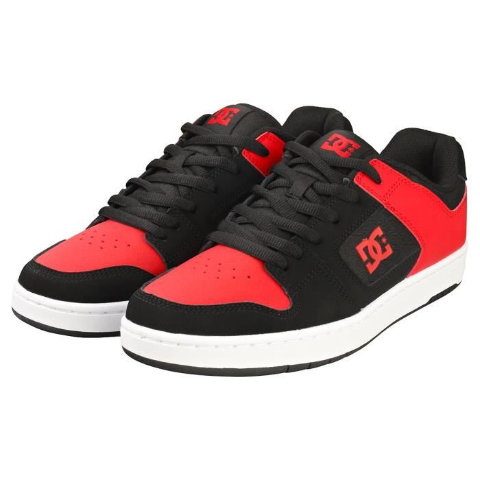 Baskets DC Shoes MANTECA 4 ADYS100672 BAH Homme Noir Rouge 44.5 EU Noir rouge Cdiscount Chaussures