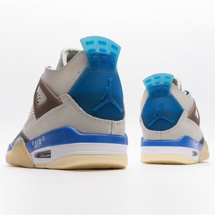 Nike air Jordan 4 mid top unisex CV9388 101 Grey blue Cdiscount Chaussures