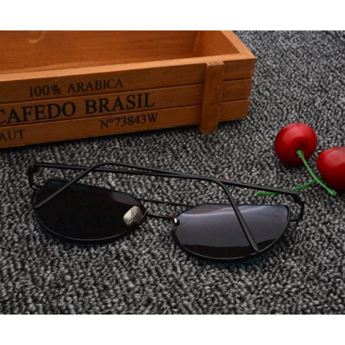 Lunette de Soleil Femme Luxe Marque Ronde Noir Achat Vente