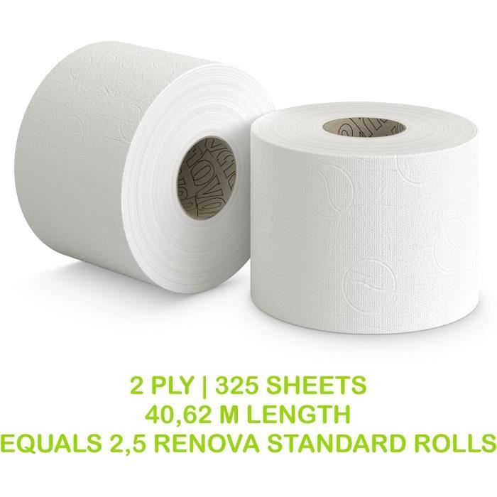 Renova papier toilette double – 24 Rouleaux170 - Cdiscount Au