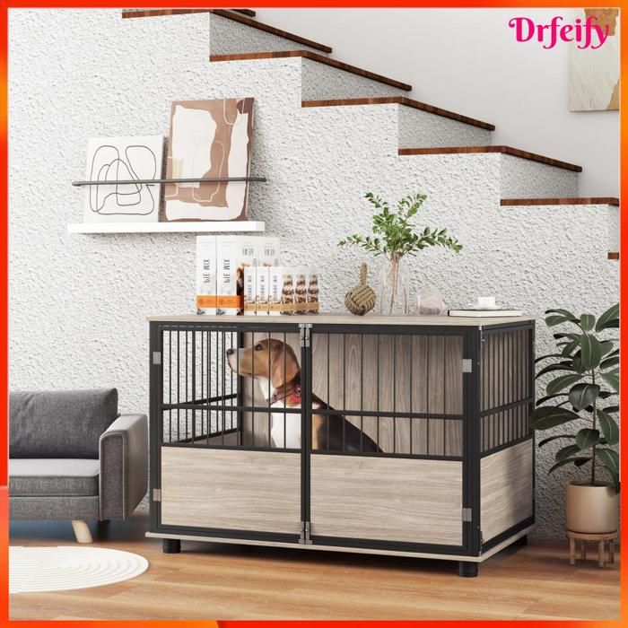 Cage pour chien intérieur - AKOZON - 9792 - 2-en-1 table d'appoint - 3 ...
