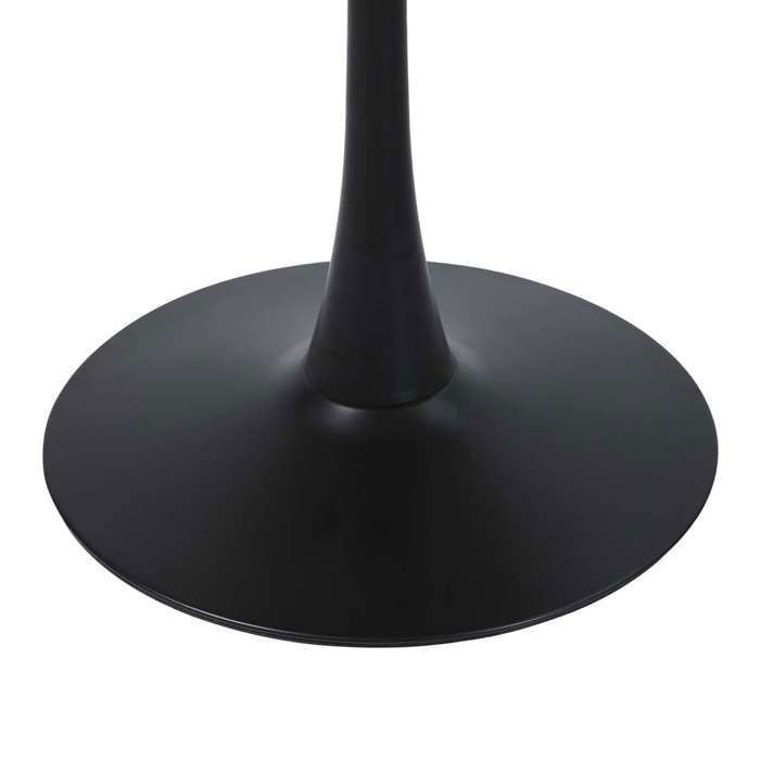 Table à Manger Ronde 100x100x76 Cm - Pour 4-6 Personnes, Pieds Dorés