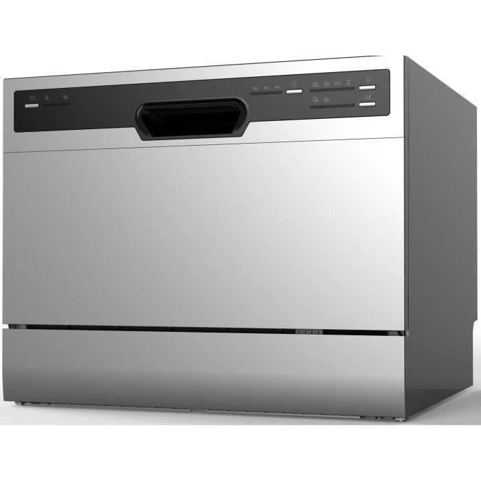 Lave-vaisselle pose libre OCEANIC OCEALVC649S - 6 couverts - Largeur 55 cm - 49 dB - Silver