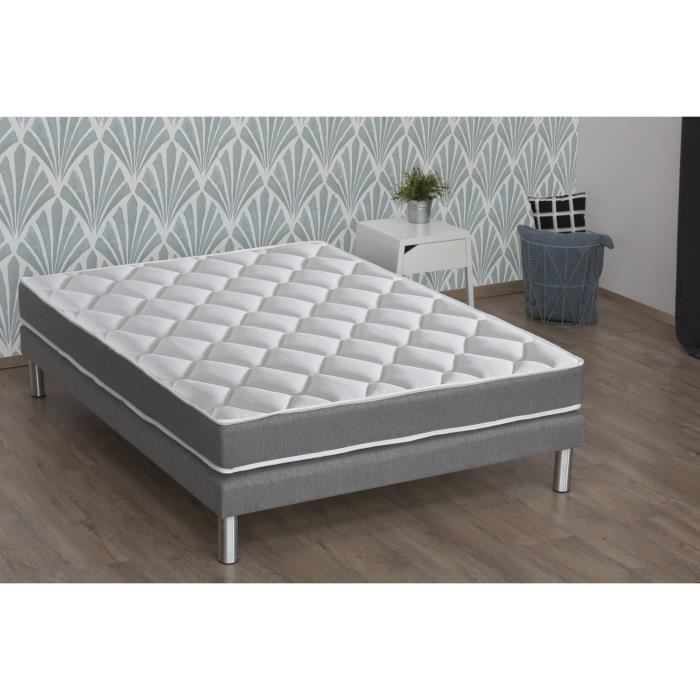 CONFORT DESIGN Matelas 140 x 190cm - Mousse mémoire et ressorts ensachés - 23 cm - Ferme - PRINCE
