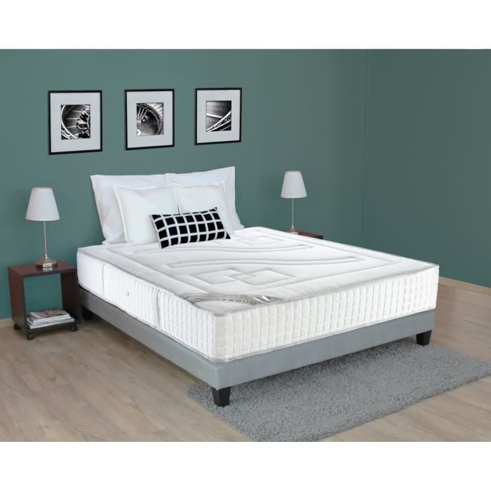 CONFORT DESIGN Matelas 140 x 190 - Ressorts - 28 cm - 7 zones - Équilibré - LUXSPRING