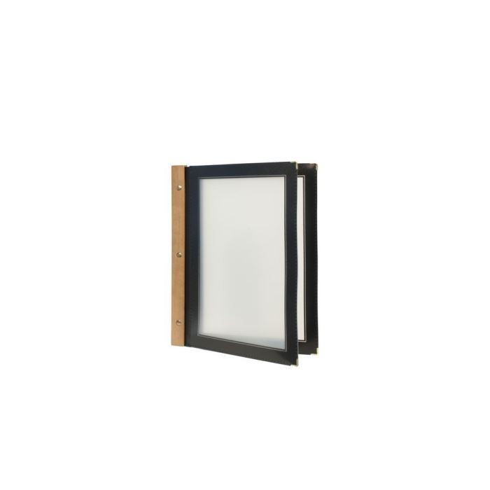 Feuillets supplémentaires pour protège menu A4 Securit - Lot de 5 - Noir