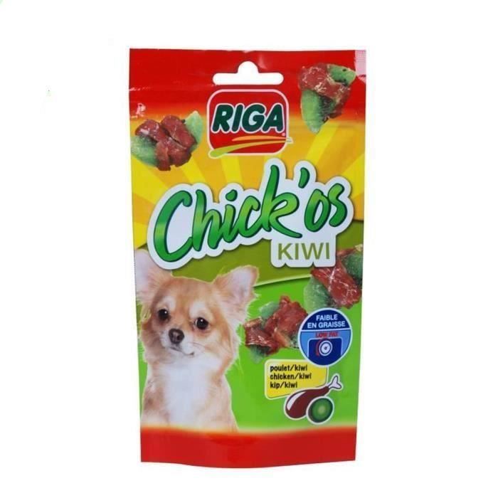 RIGA Chick'os kiwi pour chien 3 x 70g